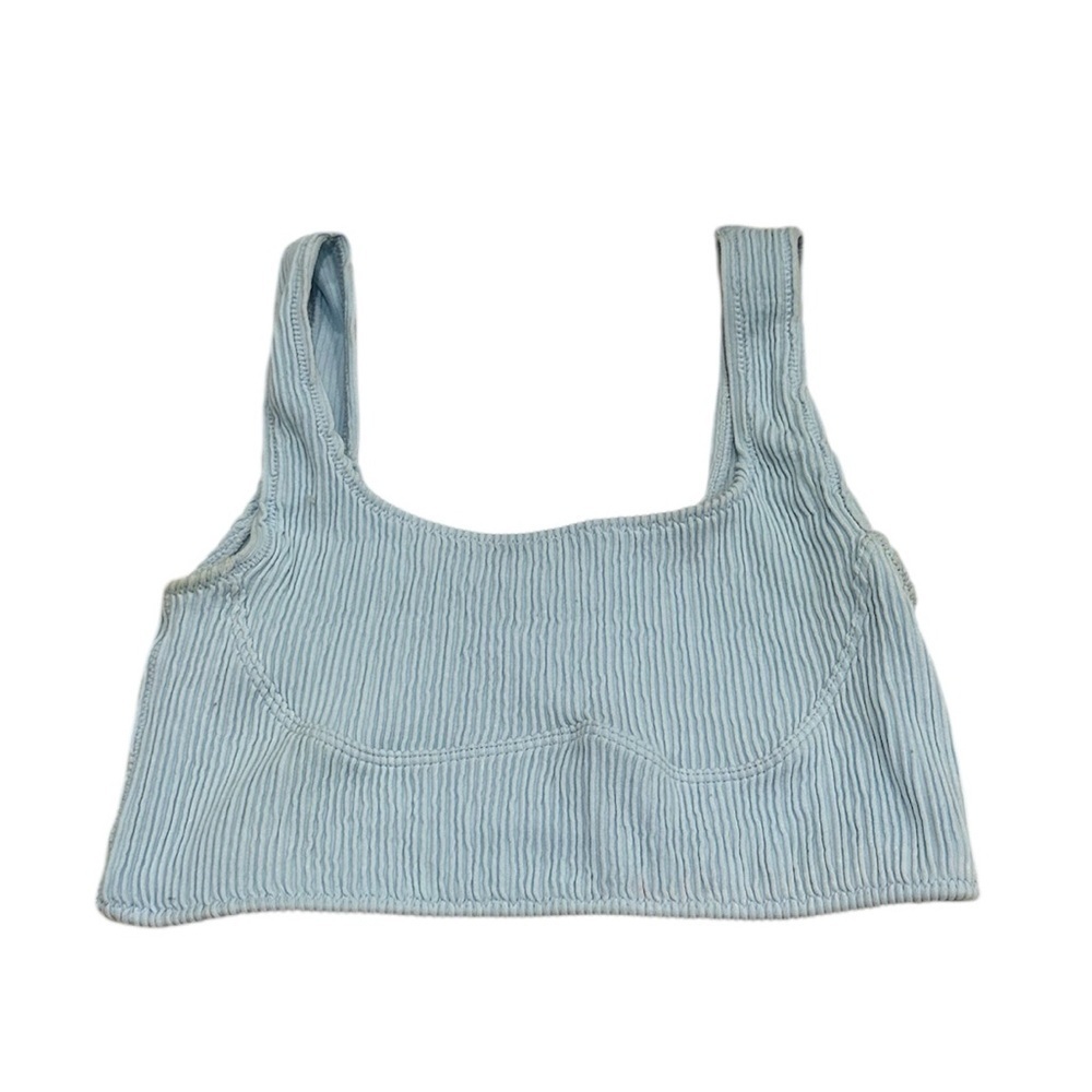 Altar’d State Blue Ribbed Athletic Tank Top M/L